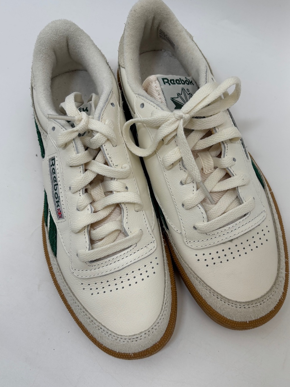 Madewell x Reebok® Unisex Club C Revenge Sneakers Chalk Dark Green W 8.5 M 7 - Picture 4 of 9